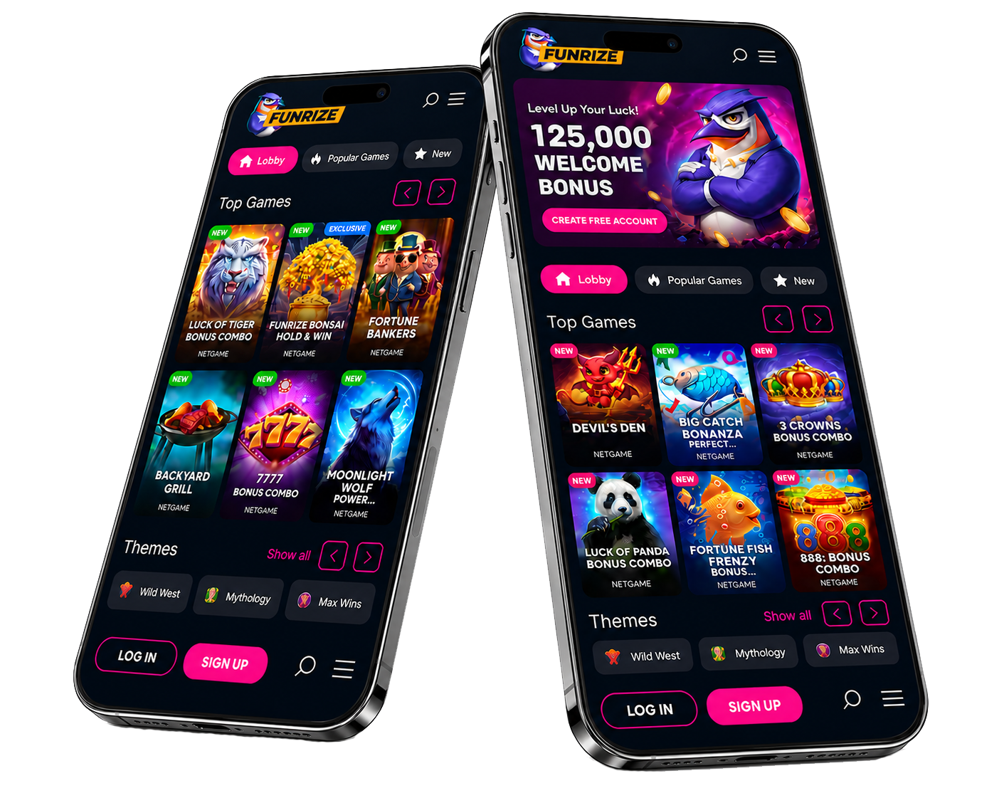 Funrize on mobile